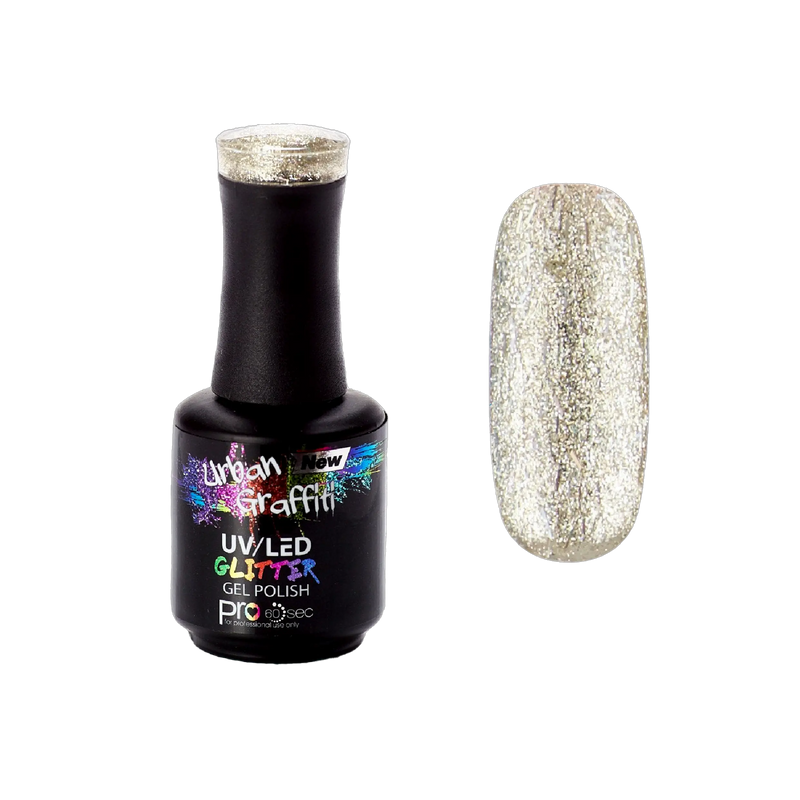 Disco Ball - UGGP-A0922 Urban Graffiti Gümüş Simli Jel Oje 15ml