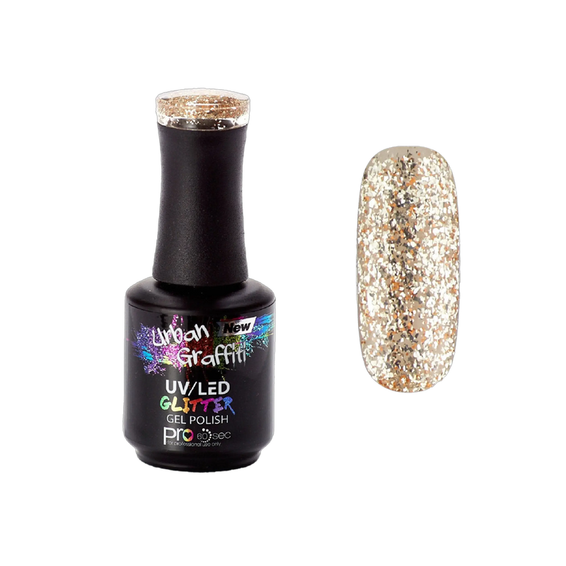 King Tut - UGGP-A0915 Urban Graffiti Altın Simli Jel Oje 15ml